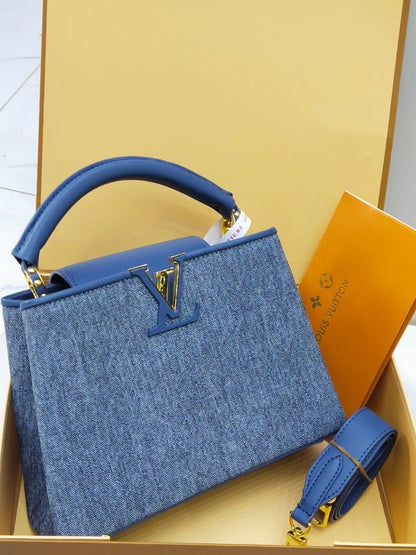 Louis Vuitton Capucines – Crystal Cruise 2025 Edition (Sky Blue)