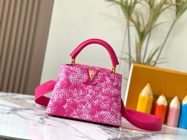 Louis Vuitton Capucines – Crystal Cruise 2025 Edition (Pink)