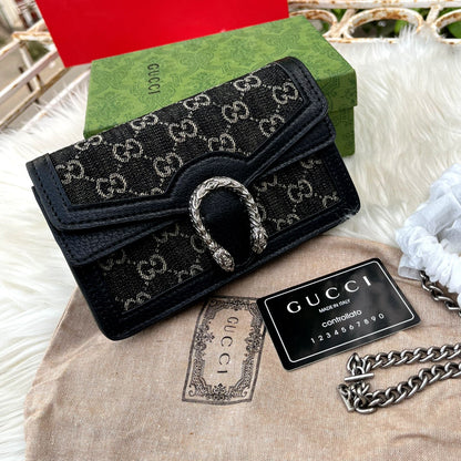 Gucci Dionysus Mini GG – Premium Leather Edition (Black)