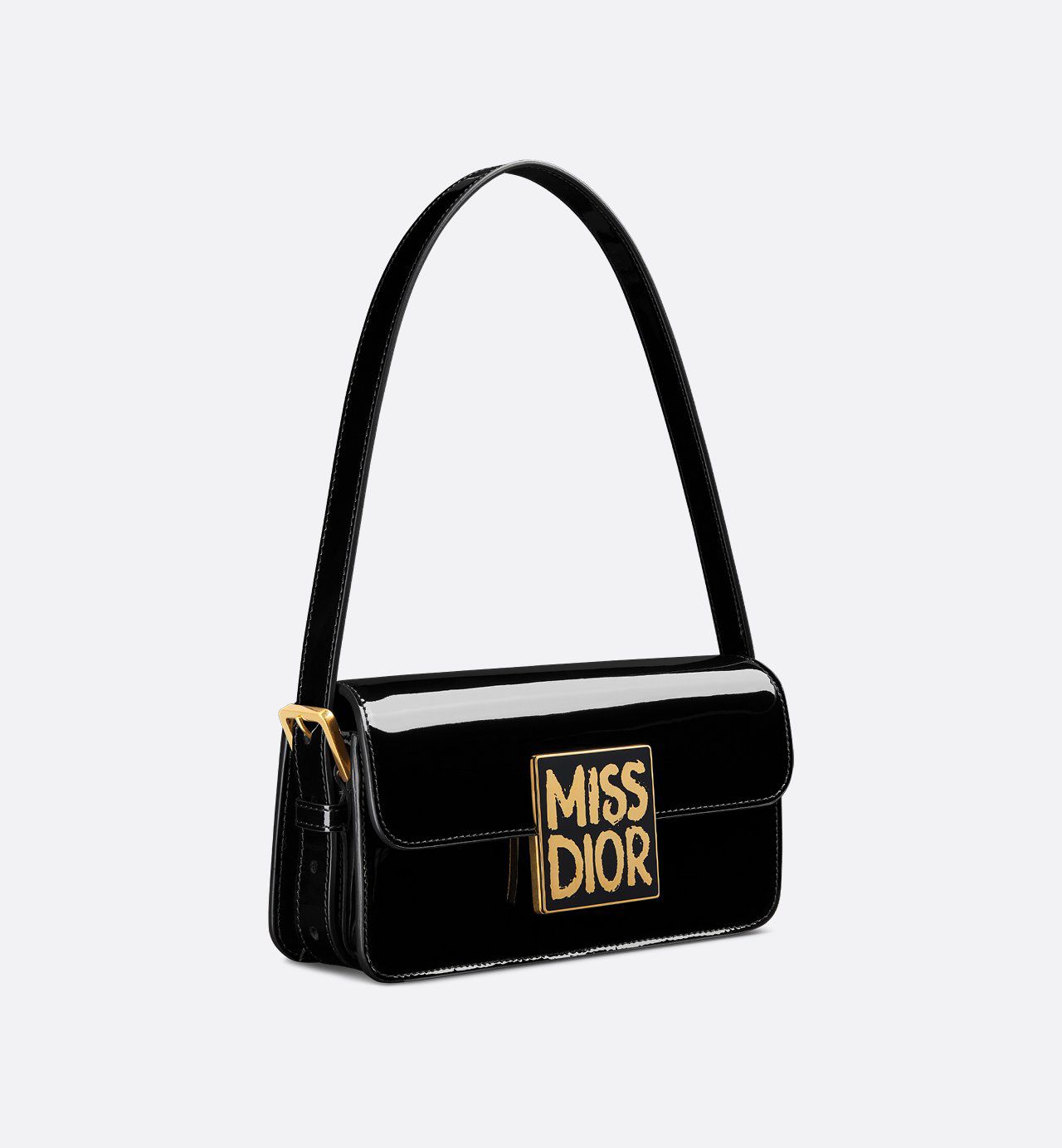 Dior Miss – Patent Leather Calfskin Shoulder Bag (Black)