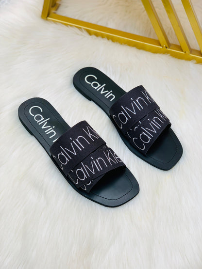 Calvin Klein Slippers – Supreme Comfort & Style (Black)