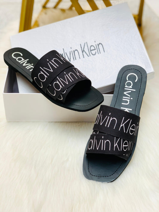 Calvin Klein Slippers – Supreme Comfort & Style (Black)