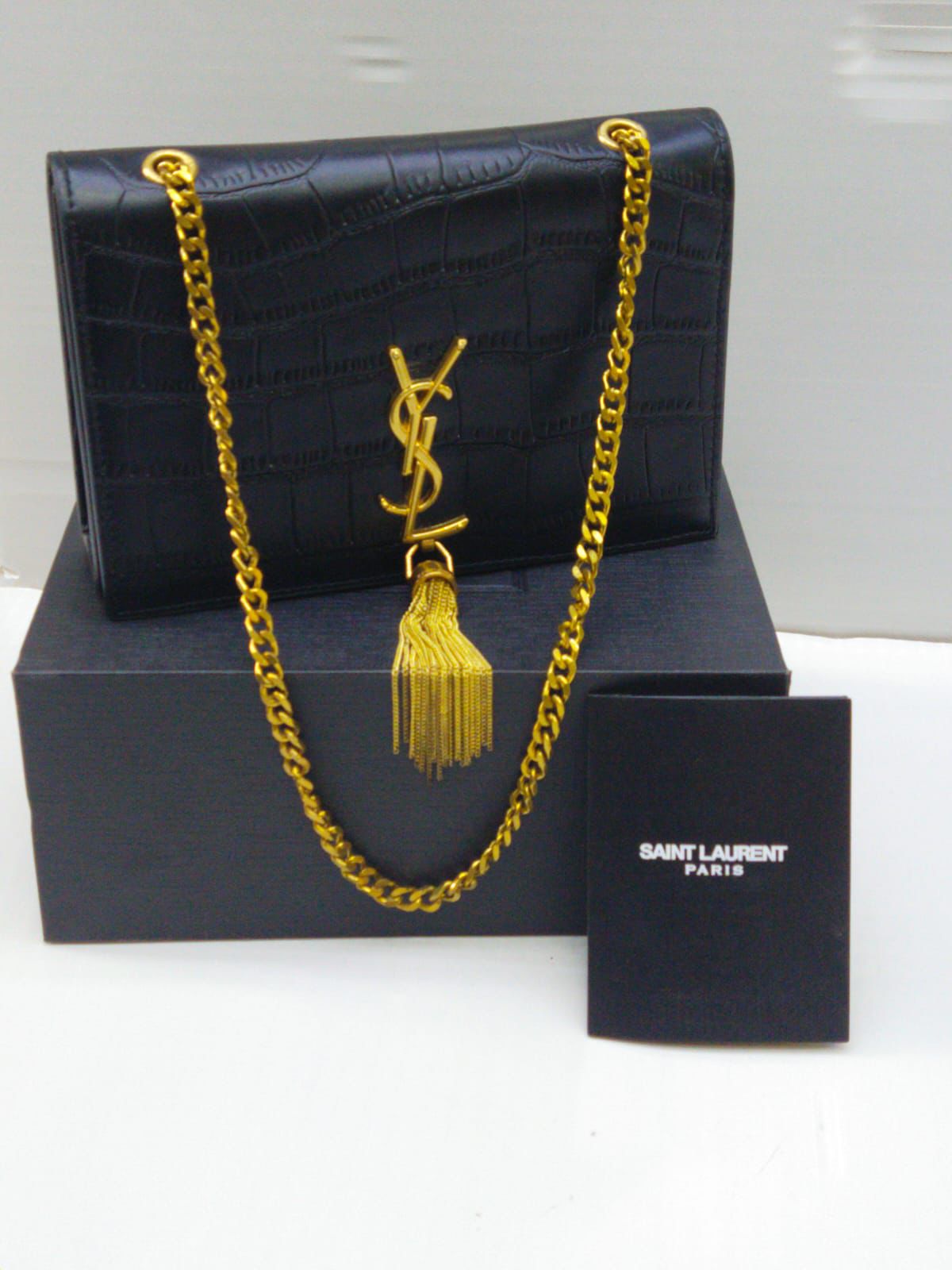 YSL Tassel Crossbody – Premium Edition (Black)