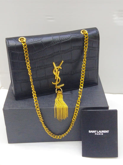 YSL Tassel Crossbody – Premium Edition (Black)