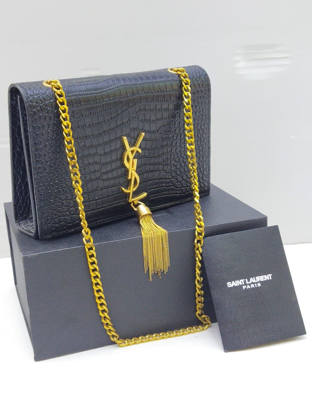 YSL Tassel Crossbody – Premium Edition (Black)