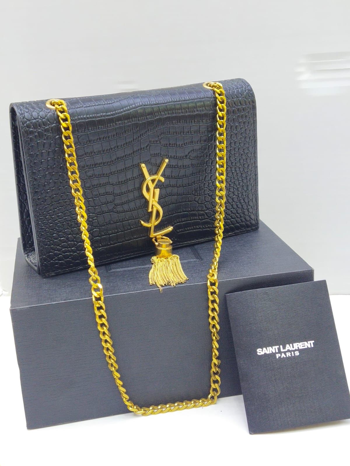 YSL Tassel Crossbody – Premium Edition (Black)