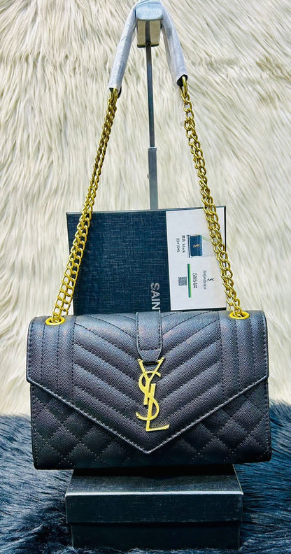 YSL Crossbody – Official Model (Black)