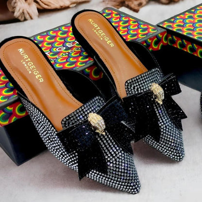 Kurt Geiger Premium Mules – Restocked (Silver)