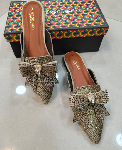 Kurt Geiger Premium Mules – Restocked (Golden)