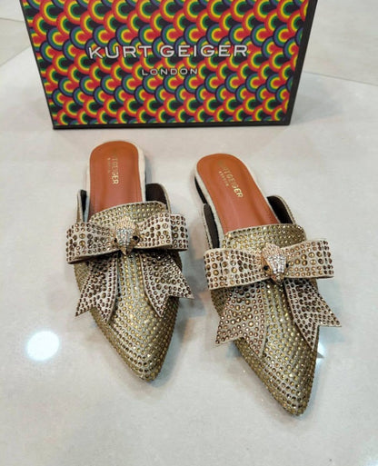 Kurt Geiger Premium Mules – Restocked (Golden)