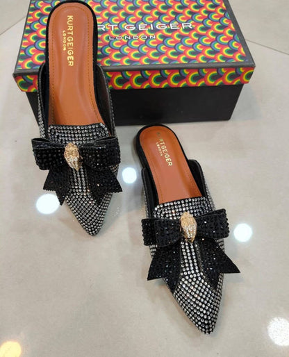 Kurt Geiger Premium Mules – Restocked (Silver)