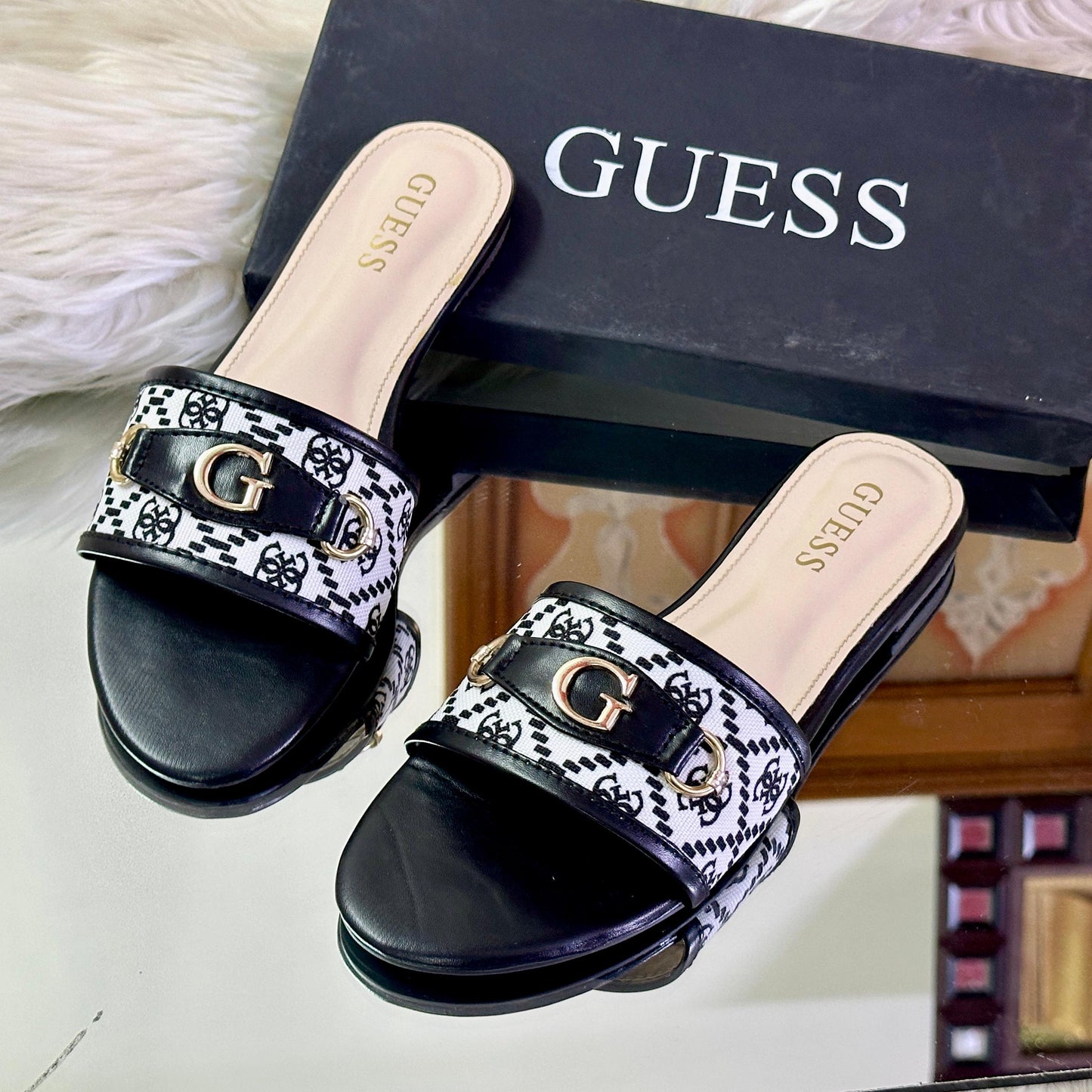 GUESS Premium Slippers – Restocked (Black)