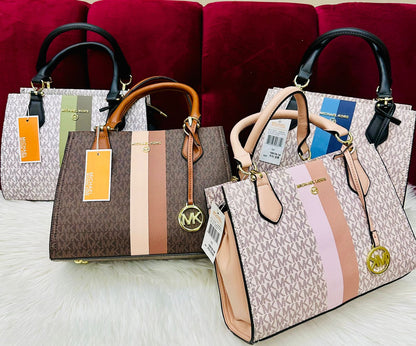 MICHAEL KORS-Inspired Handbag – High Quality Women Bag with Brand Dust Bag(Dark Brown)