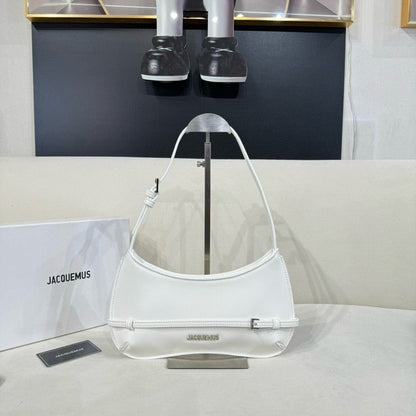 JACQUEMUS-Inspired Crossbody – Master Quality Women Bag with Full Brandin (white)