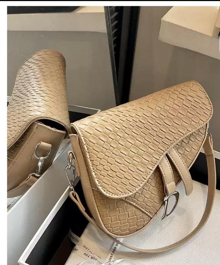 DIOR Saddle Crossbody – High Quality Women Bag (Small Size)(Beige)