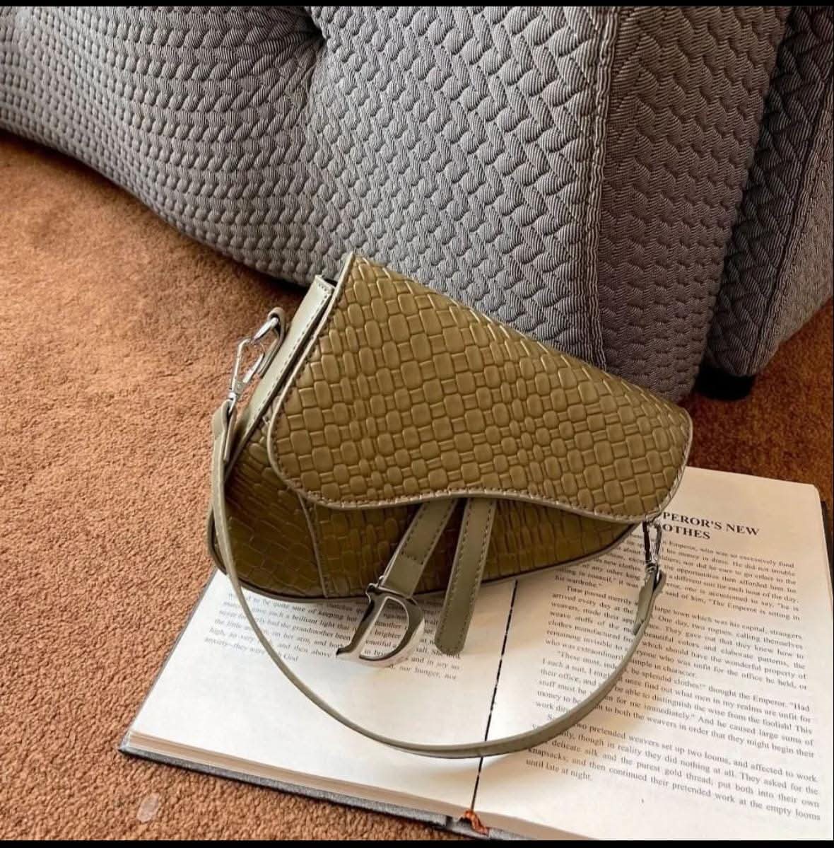 DIOR Saddle Crossbody – High Quality Women Bag (Small Size)(Brown)