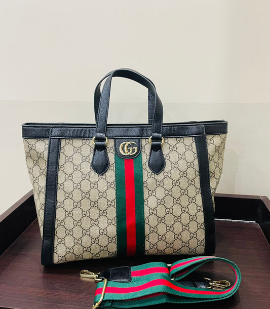 GUCCI-Inspired Tote – High Quality Women Bag (Elegant & Spacious)(Black)