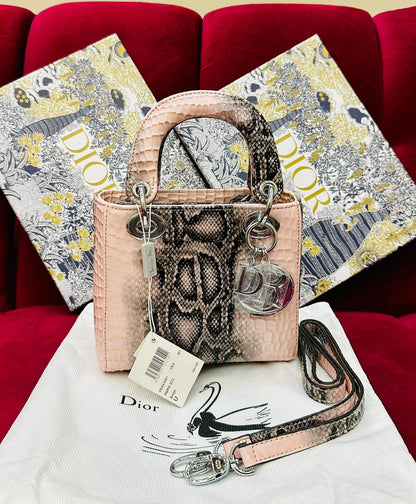 LADY DIOR-Inspired Handbag – Premium Quality Women Bag(light pink)