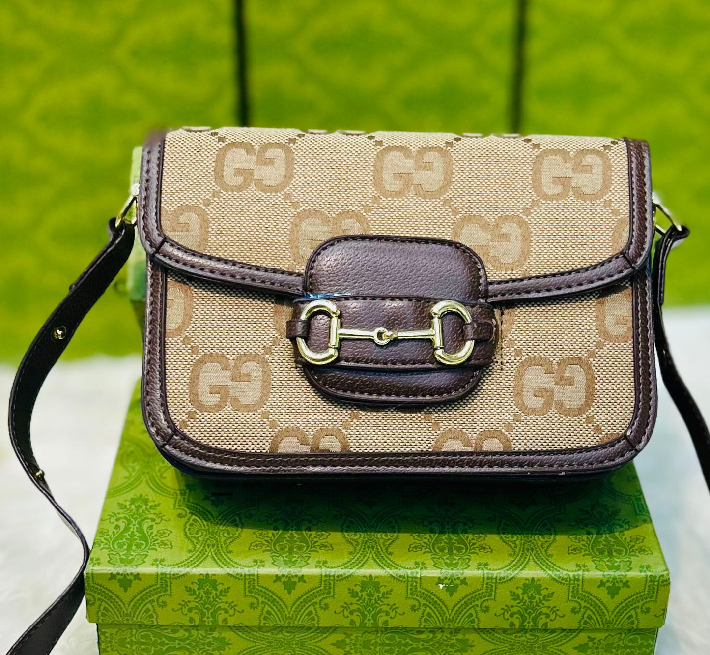 GUCCI Official-Inspired Model – AAA Quality Women Bag with Full Packaging(Brown)