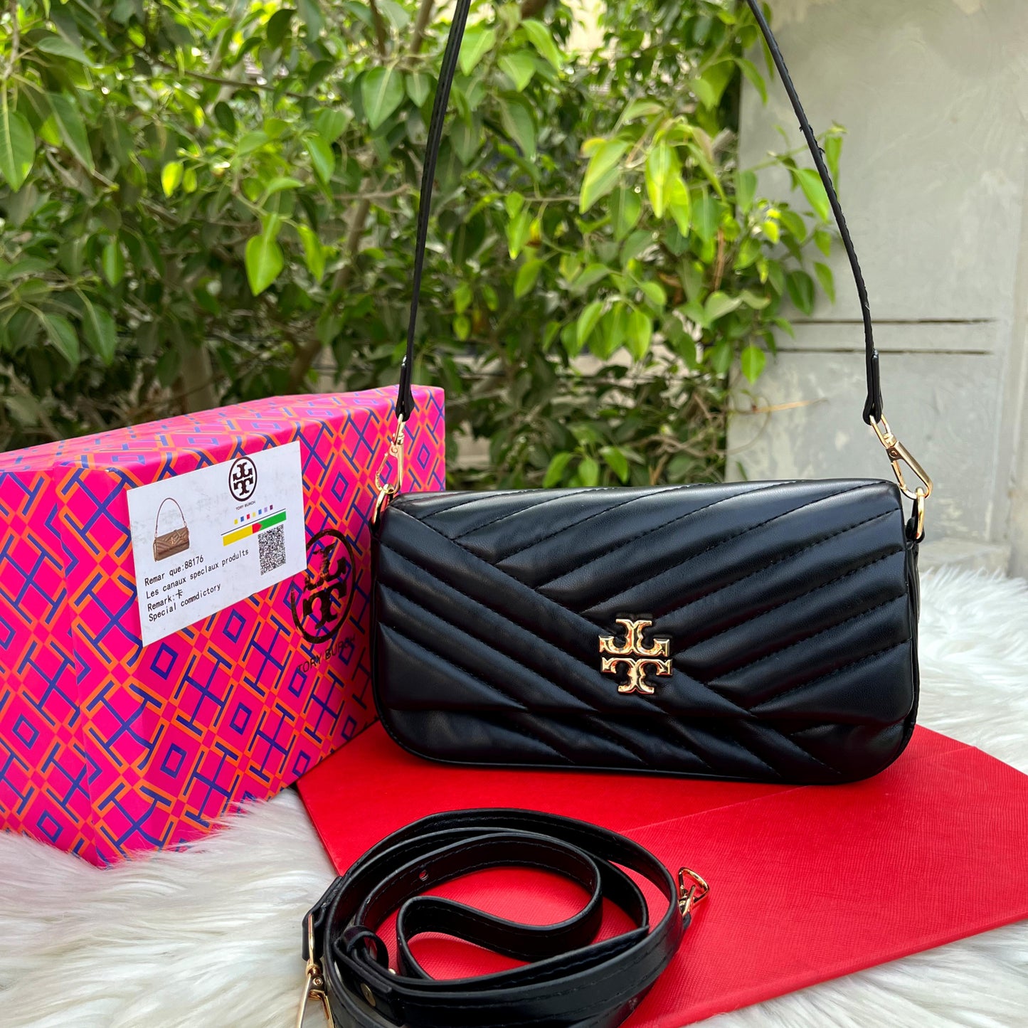 TORY BURCH Cross Shoulder – Premium Women Bag with Full Brand Authentication(Black)