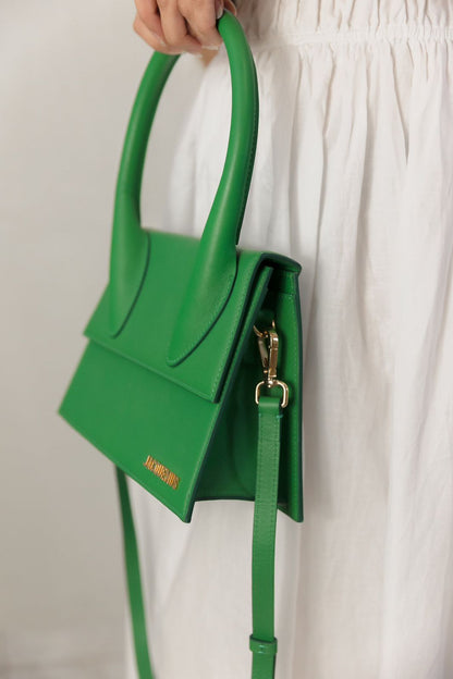 JACQUEMUS Le Grand Chiquito – Luxury Tote Women Bag with Strap & Full Packaging(Green)