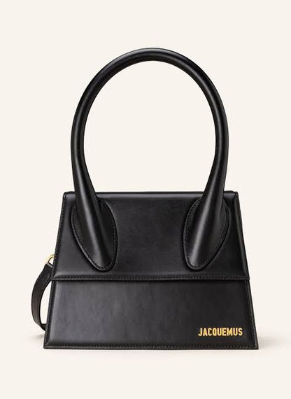 JACQUEMUS Le Grand Chiquito – Luxury Tote Women Bag with Strap & Full Packaging(Black)