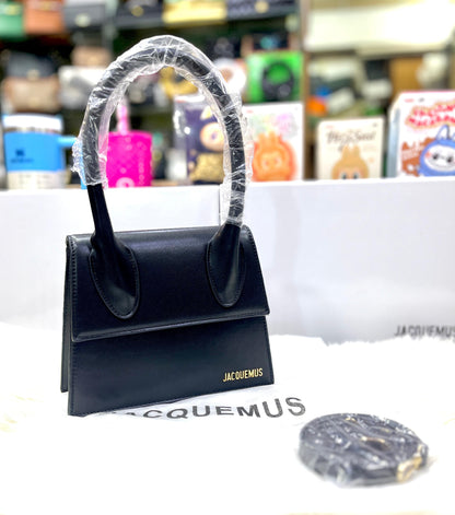 JACQUEMUS Le Grand Chiquito – Luxury Tote Women Bag with Strap & Full Packaging(Black)