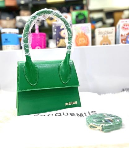 JACQUEMUS Le Grand Chiquito – Luxury Tote Women Bag with Strap & Full Packaging(Green)