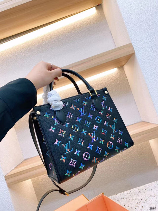 LOUIS VUITTON On The Go-Inspired – High Quality Medium Women Bag with Full Packaging(Black 2)