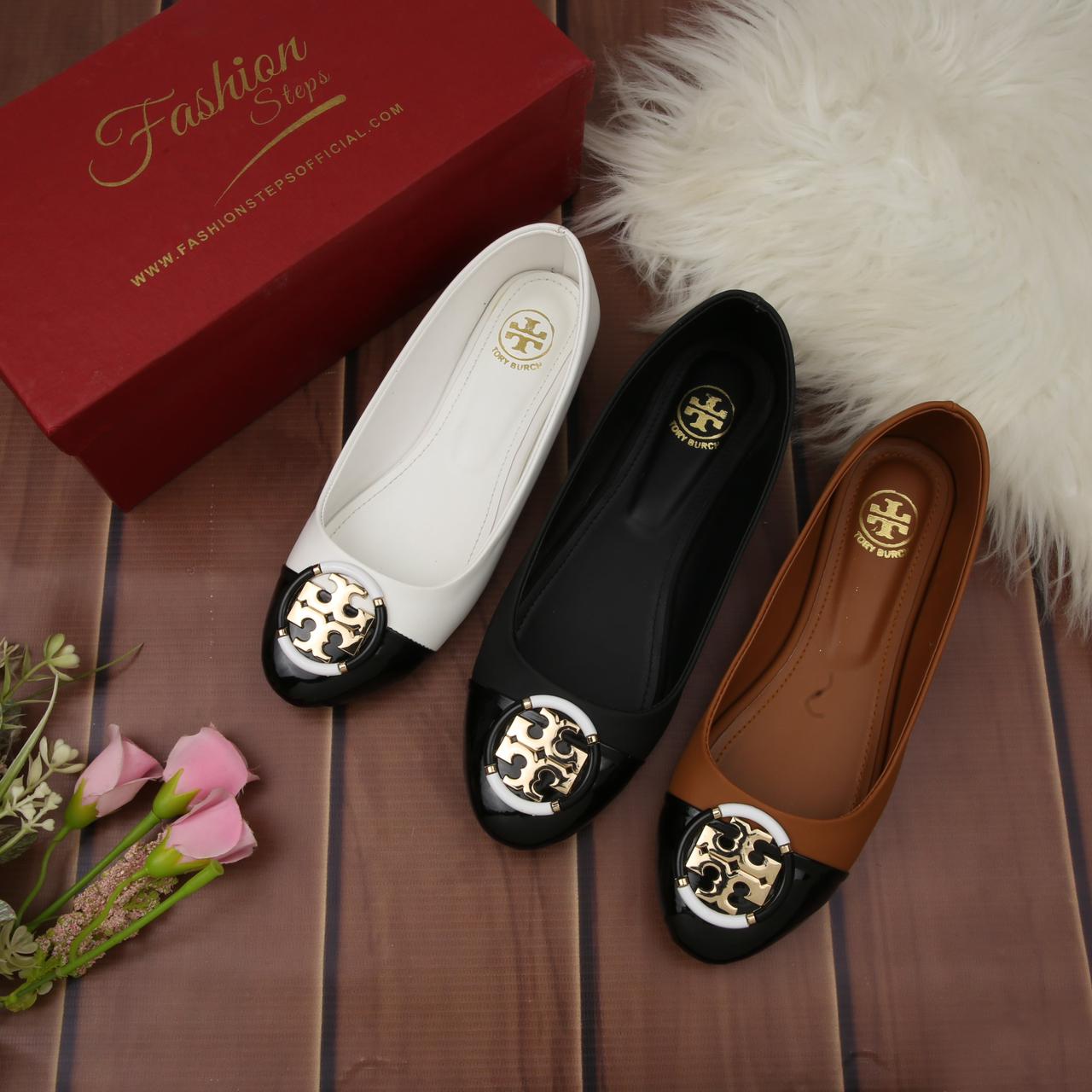 TORY BURCH-Inspired Stylish Pumps – Premium Women Footwear in Beautiful Colours(White)