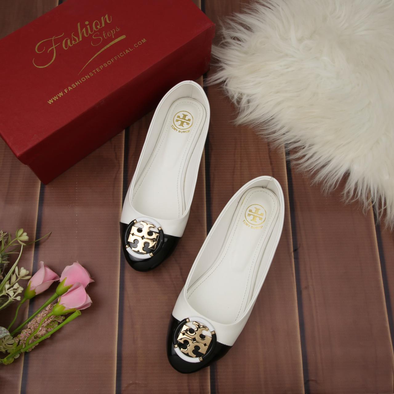 TORY BURCH-Inspired Stylish Pumps – Premium Women Footwear in Beautiful Colours(White)