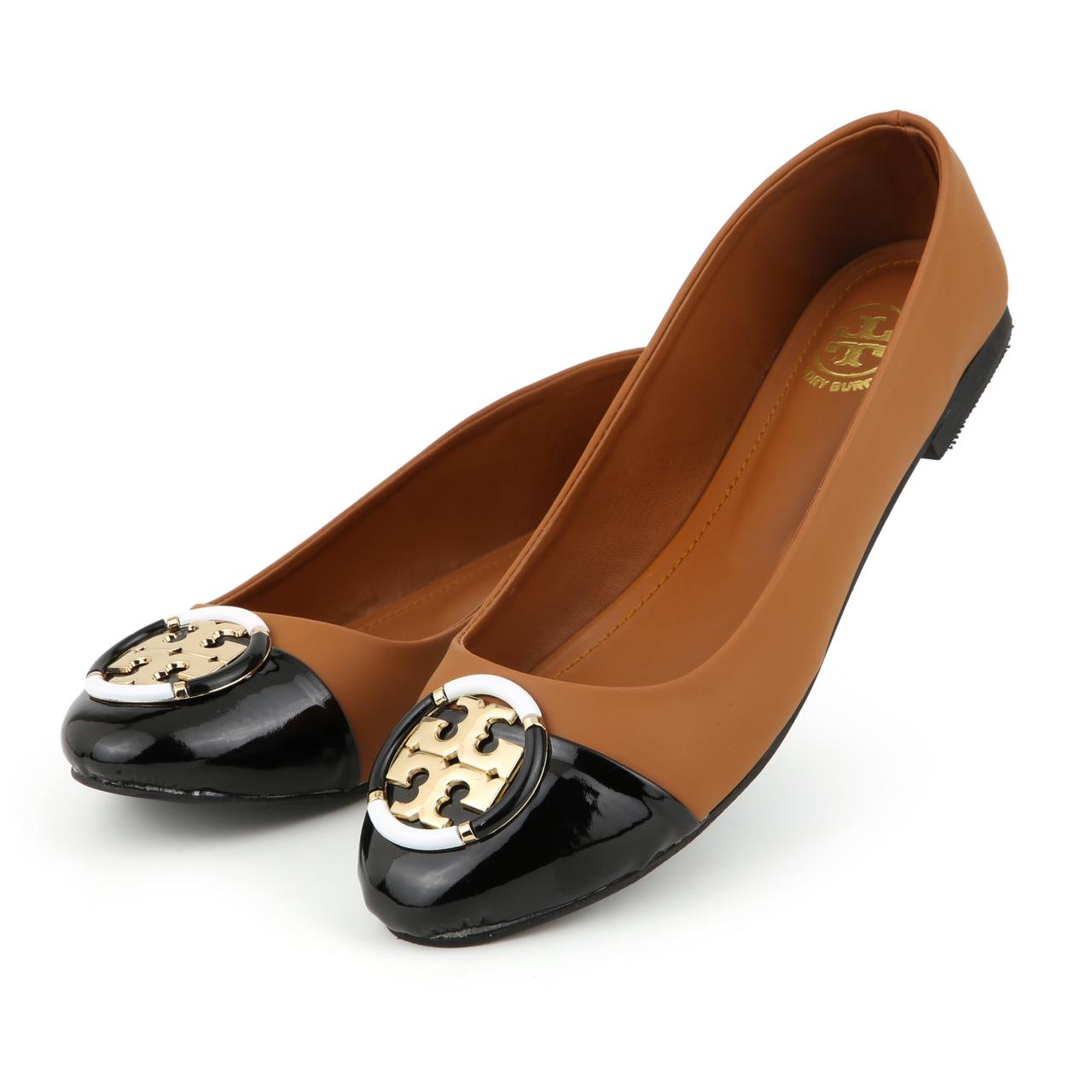 TORY BURCH-Inspired Stylish Pumps – Premium Women Footwear in Beautiful Colours(Brown)
