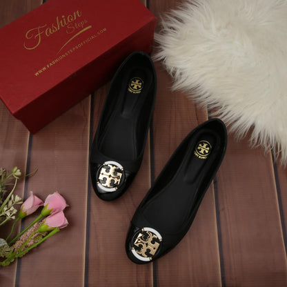 TORY BURCH-Inspired Stylish Pumps – Premium Women Footwear in Beautiful Colours(Black)