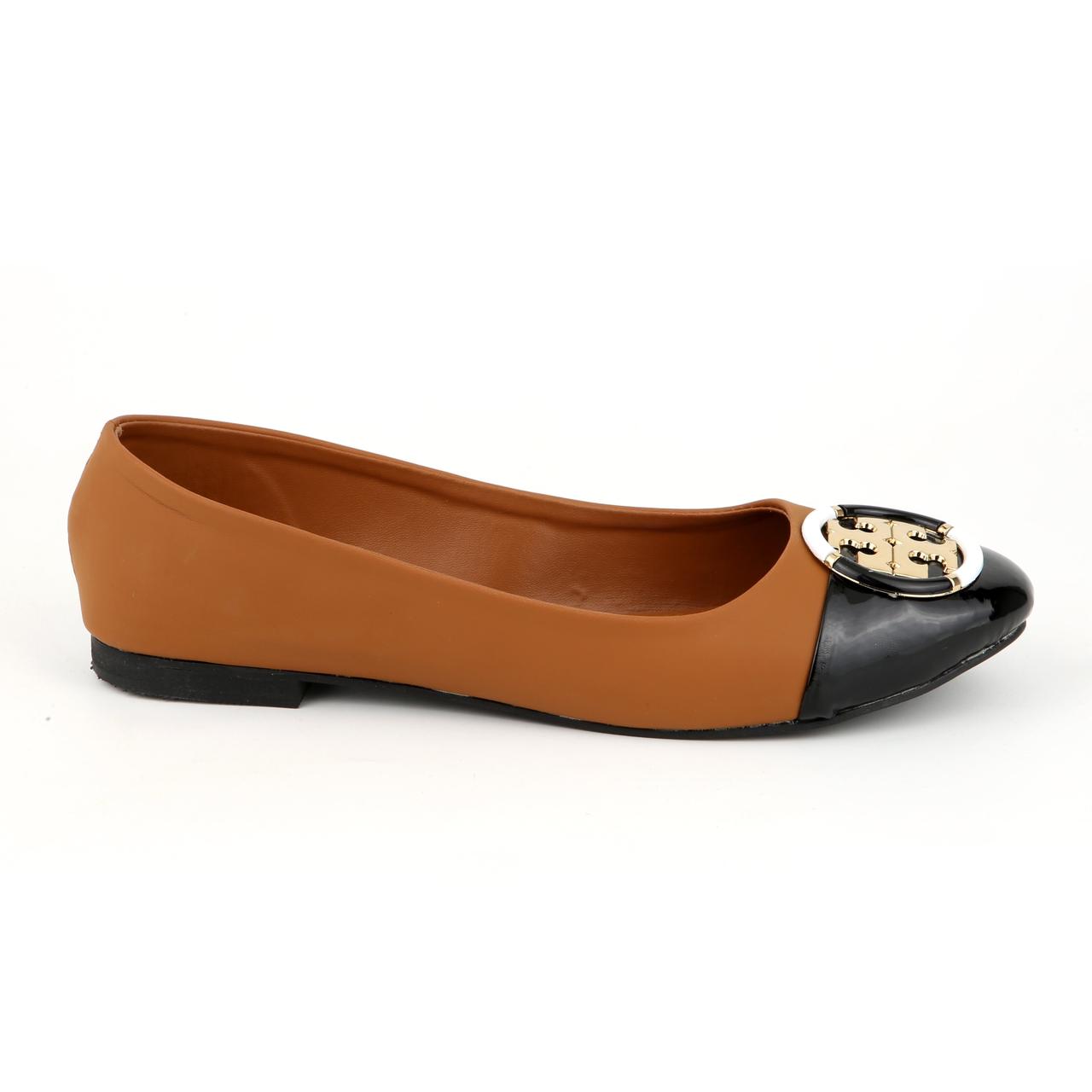 TORY BURCH-Inspired Stylish Pumps – Premium Women Footwear in Beautiful Colours(Brown)