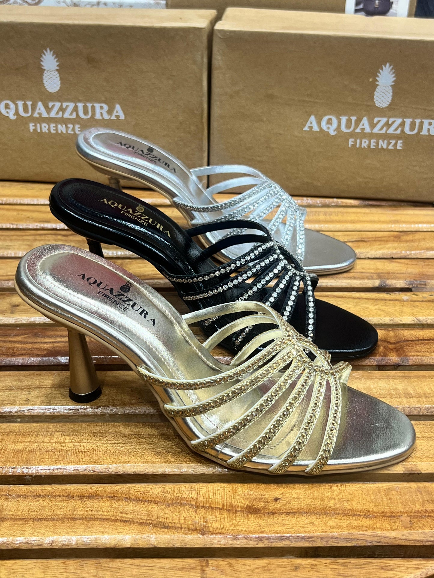 Aquazzura-Inspired Embroidery Heels | Elegant Women Footwear(Gold)
