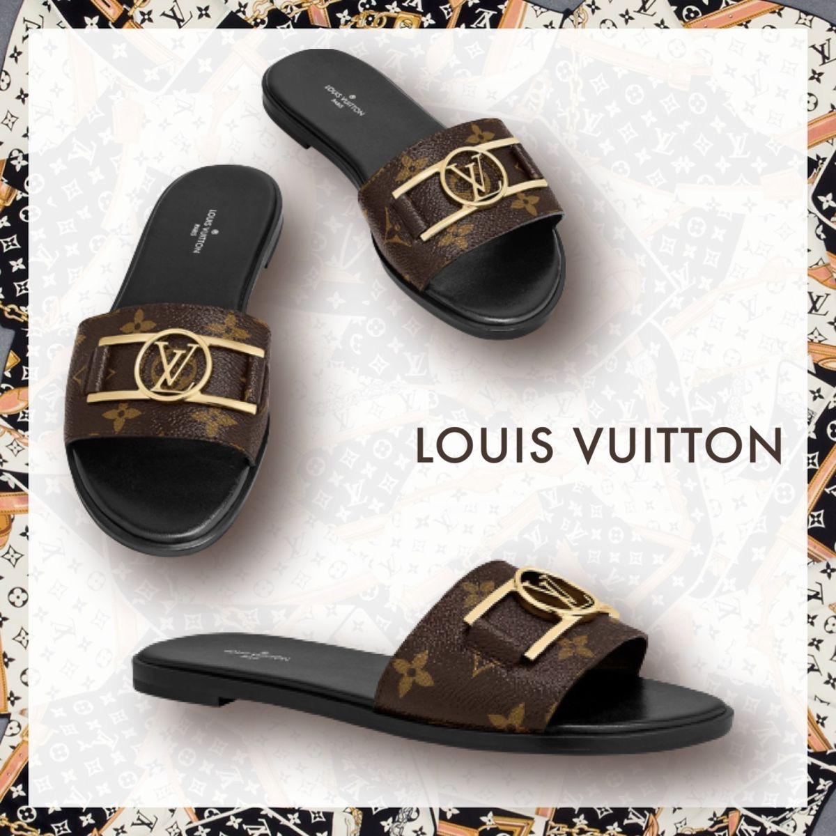 LOUIS VUITTON-Inspired Flat Slippers – Premium Women Footwear with Brand Box(Brown 1)