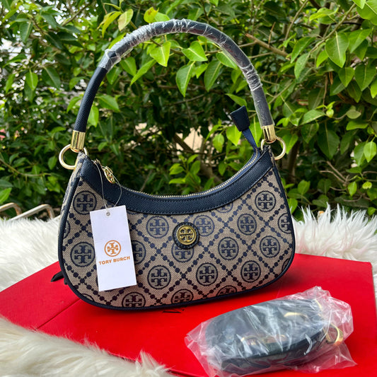 TORY BURCH-Inspired Cross Shoulder Bag – Elegant Women Bag with Brand Tag & Dust Bag(Blue)