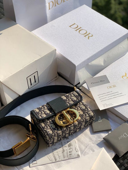CHRISTIAN DIOR-Inspired Embroidered Purse – Premium Women Bag with Double Brand Box & Full Logo Details