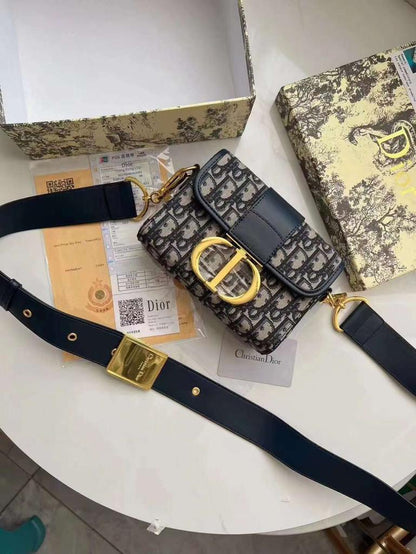 CHRISTIAN DIOR-Inspired Embroidered Purse – Premium Women Bag with Double Brand Box & Full Logo Details