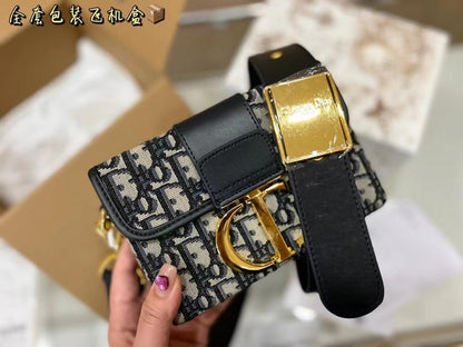 CHRISTIAN DIOR-Inspired Embroidered Purse – Premium Women Bag with Double Brand Box & Full Logo Details