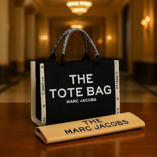 MARC JACOBS-Inspired Handbag – Elegant Women Bag with Long Belt & Branded Paper Bag(Black 2)