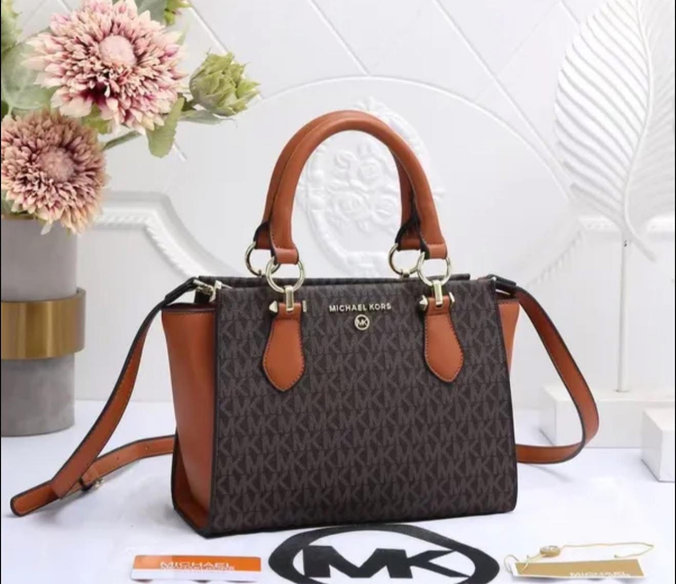 MICHAEL KORS-Inspired Handbag – Master Quality Women Bag with Full Branding & Accessories (Brown)