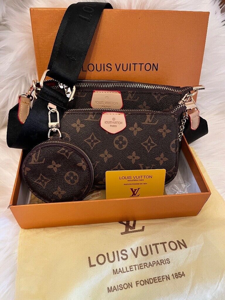 LOUIS VUITTON Pochette 3 Pcs Set – Premium Women Bag Collection (Brown )
