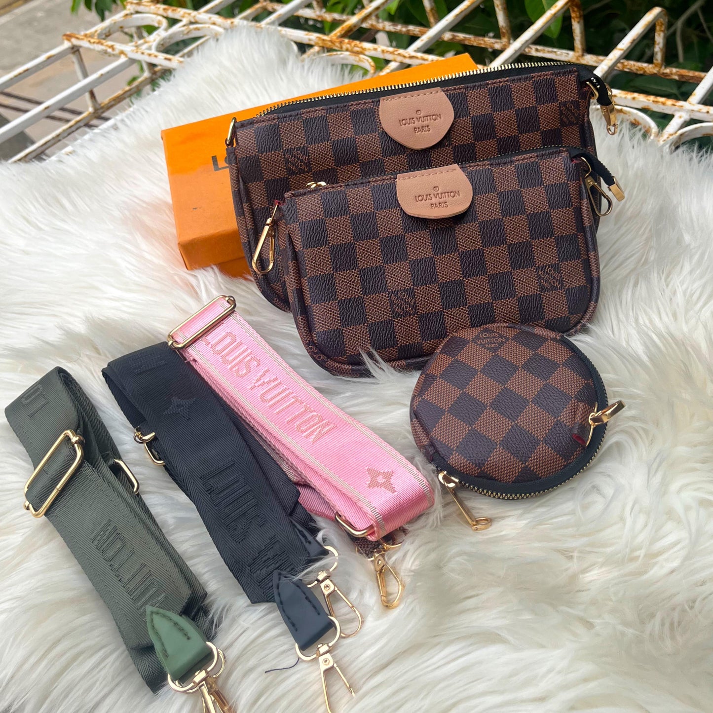 LOUIS VUITTON Pochette 3 Pcs Set – Premium Women Bag Collection (Brown )