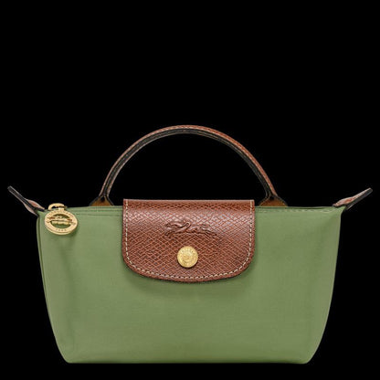 LONGCHAMP – Premium Women Bag with Complete Packaging (Green / Brown)