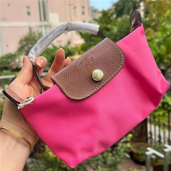 LONGCHAMP – Premium Women Bag with Complete Packaging (Pink / Brown)