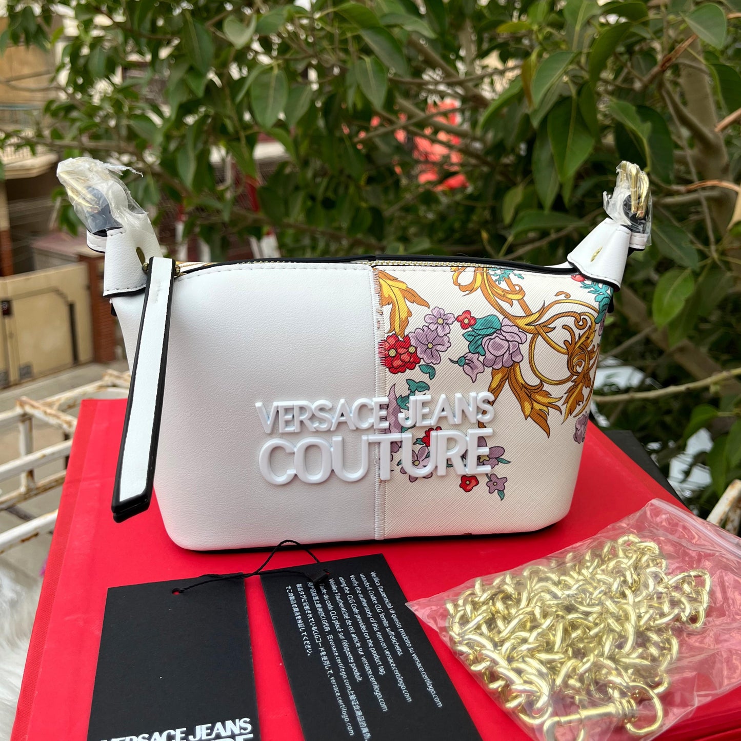 VERSACE – Master Quality Cross Shoulder Women Bag (White 2)