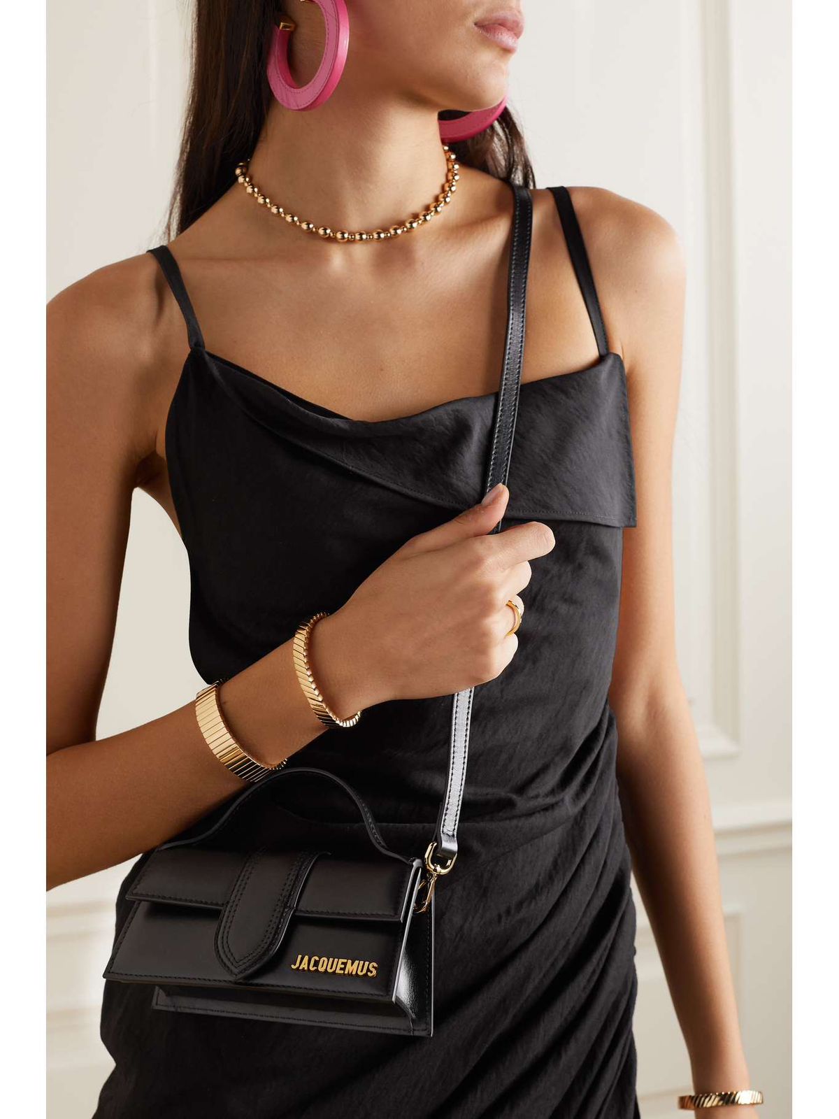 Jacquemus Mini Le Grand Bambino Tote – Premium Designer Women Bag (Black)