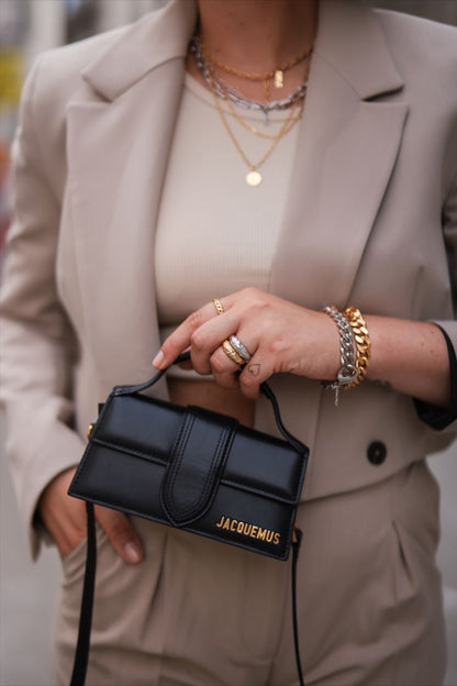Jacquemus Mini Le Grand Bambino Tote – Premium Designer Women Bag (Black)