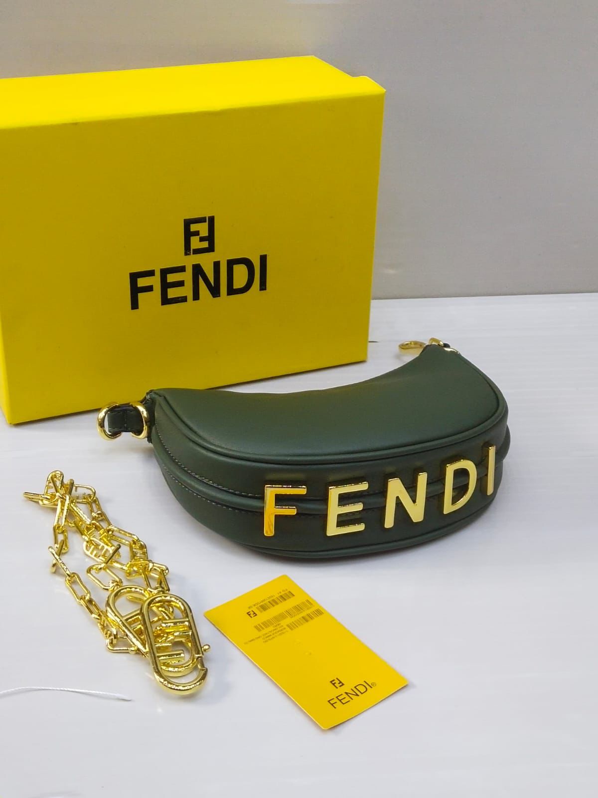 Fendi Mini – Premium Women Bag | Same as Original (Green)